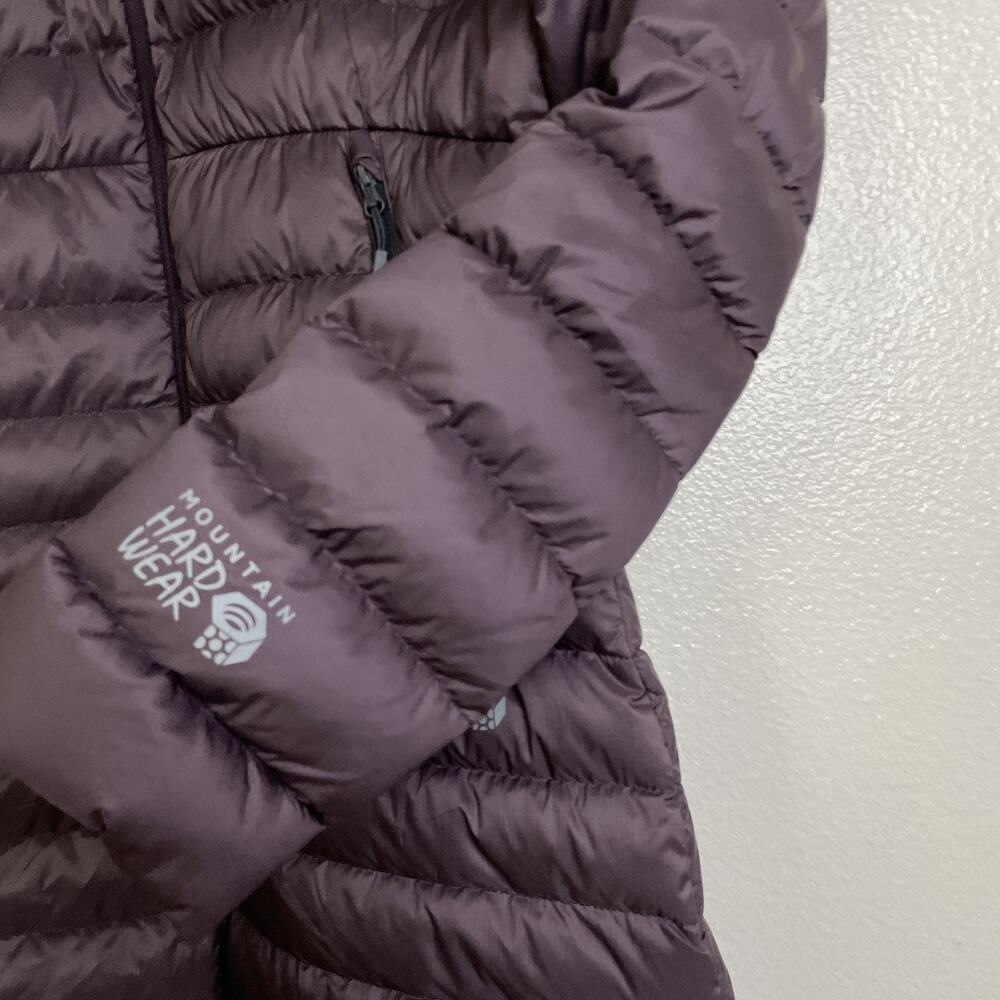Mountain Hardwear Jacket Womens Small Hooded Down Puffer Coat Warm Outdoor - Picture 7 of 10
